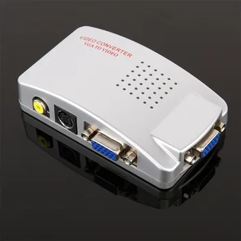 

Factory Direct VGA toAV VideoConverter VGA to AV PC to TV Computer to TV with S end