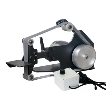 

220V Electric Belt Machine Desktop Belt Sander DIY Polishing Grinding Machine Knife Tool Blade Sharpener 0-7500RPM 762x25MM 700W