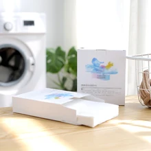 Анти-краска цветная пленка для одежды, лист для стирки, анти-окрашивание, бумажная упаковка, чистая одежда