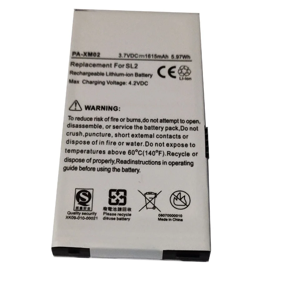 

ZHUJI 1615mAh Battery for Sirius Stiletto SL2,AE737173025076 AE836183402119