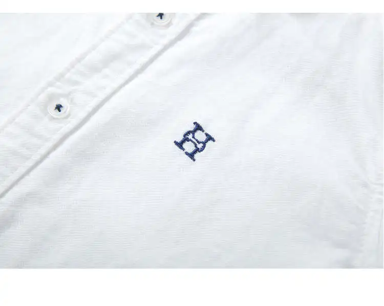 Рубашки для мальчиков-подростков Однотонная рубашка с длинными рукавами рубашка с отложным воротником для мальчиков, белая детская одежда для подростков 3, 4, 5, 6, 8, 10, 12, 14 лет