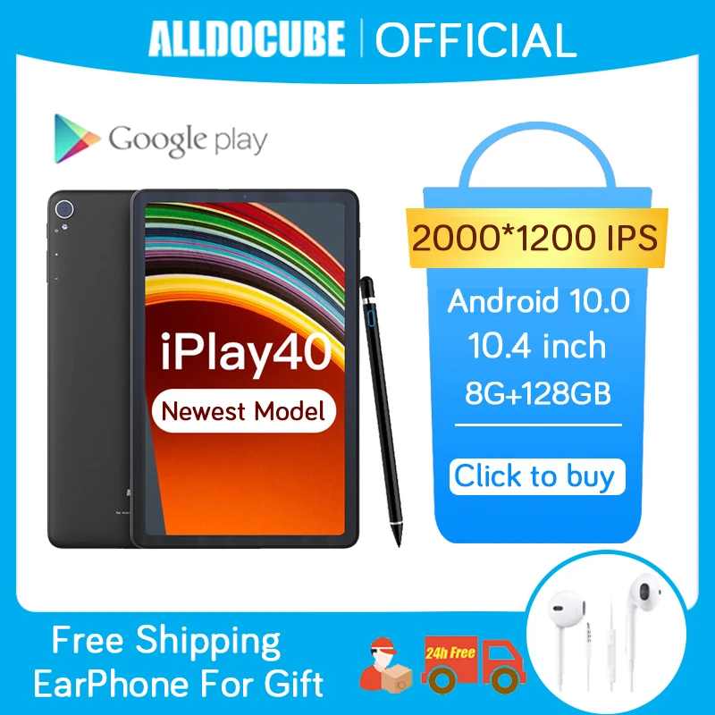 Gran oferta ALLDOCUBE iPlay40 10,4 pulgadas 2K FHD 2000*1200 8GB RAM 128GB ROM Android 10 T618 CPU LTE teléfono 5G WiFi iPlay 40 dmx5MDlVQ0X