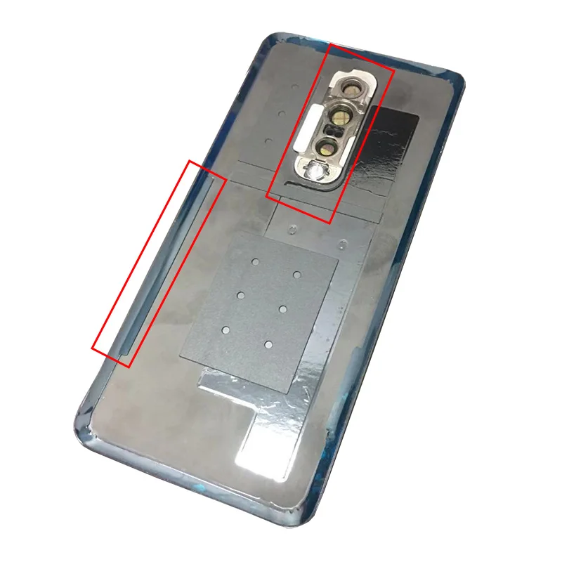 С рамкой камеры для OnePlus 7 Pro Pro7 GM1910 GM1911 GM1913 GM1915 GM1917 задняя крышка на батарейке