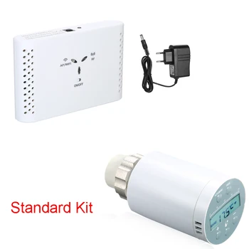 

Smart WiFi Thermostatic Radiator Valve Temperature Controller for Water/Electric floor Heating Water/Gas Works with Alexa Google