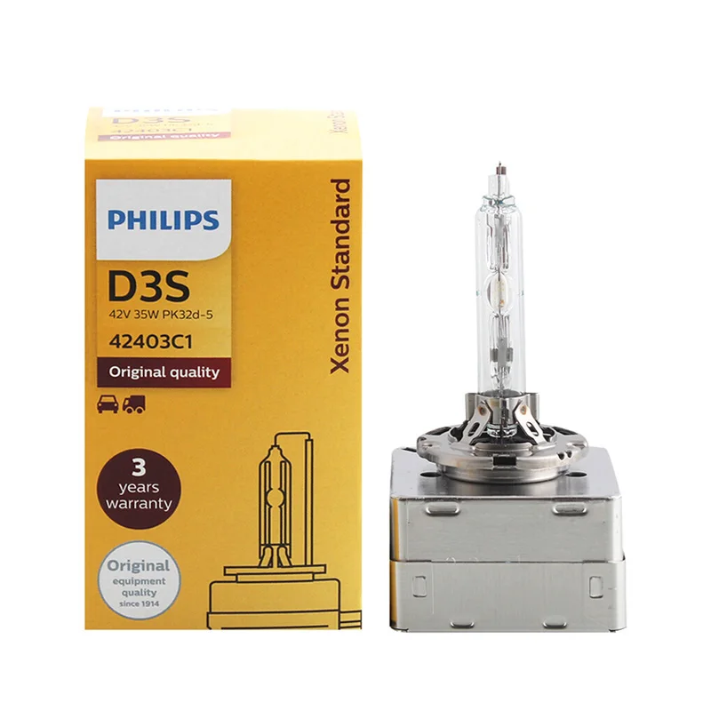 Philips HID D1S D2S D2R D3S D4S D5S 35 Вт ксенон стандарт 4200 к яркий белый светильник Авто головной светильник ECE Аутентичный, 1X