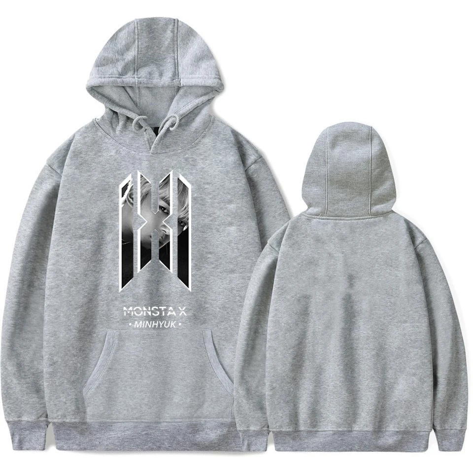 905-JX-MONSTA 5 MONSTA X Kpop толстовки Harajuku толстовки Женская одежда хип-хоп черная толстовка одежда для девочек верхняя одежда зимняя Harajuku рубашка - Цвет: 905-JX-MONSTA 5