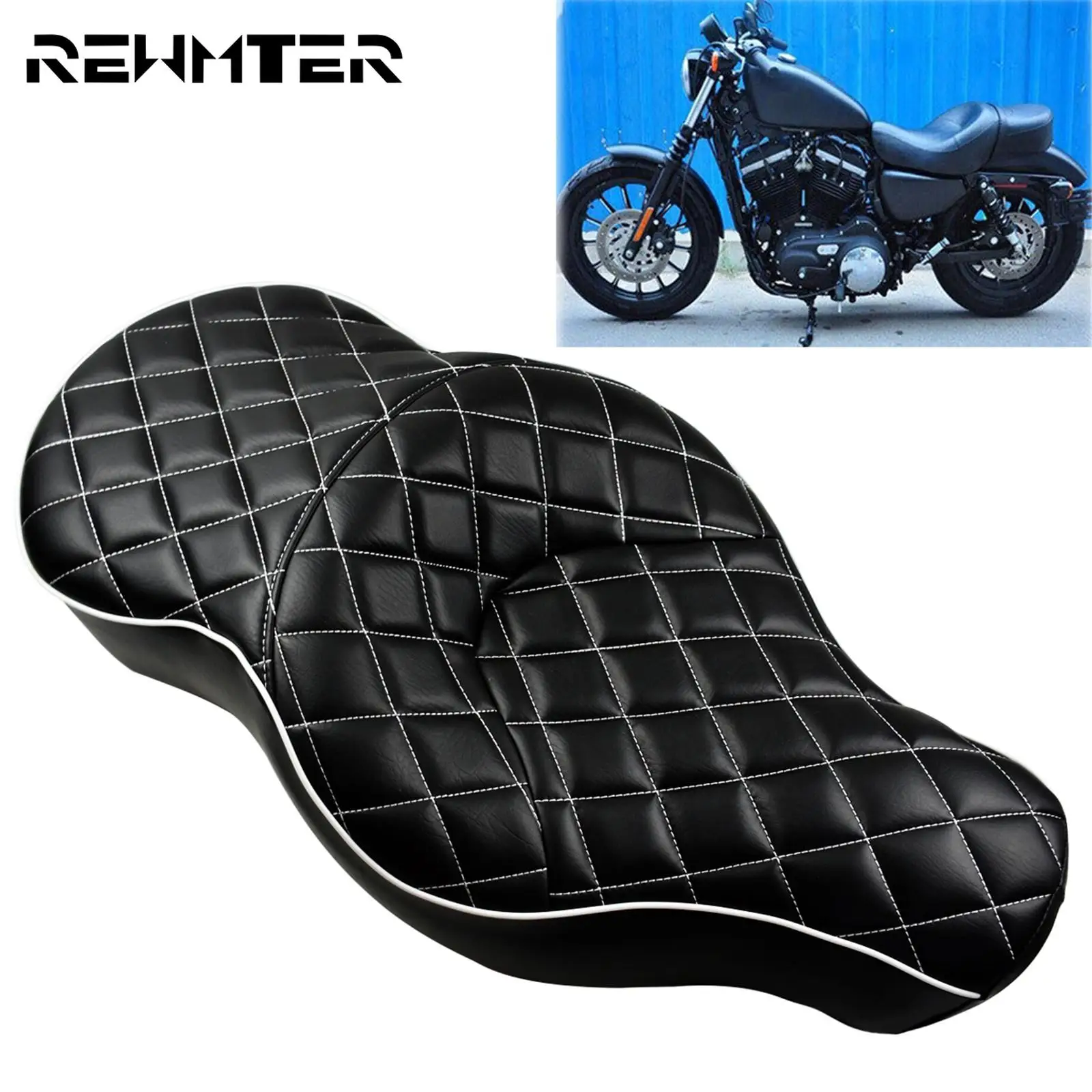 Кожаное сиденье для водителя Harley Sportster XL 883 1200 48 |
