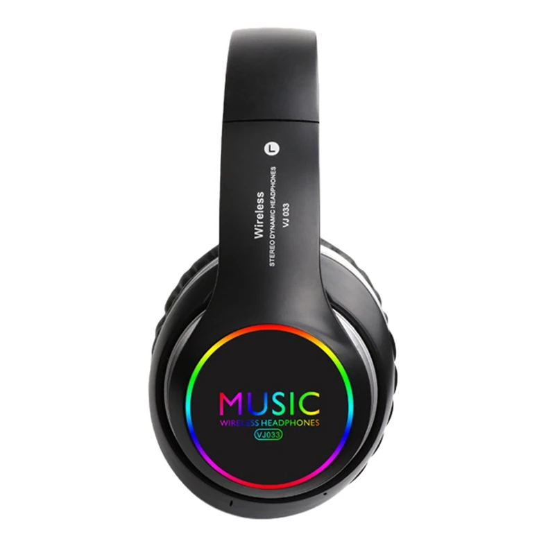 Bluetooth Headphones Bluetooth 5 0 Headset with Colorful Lights Call Function Music Headset Bilateral Stereo Headphone