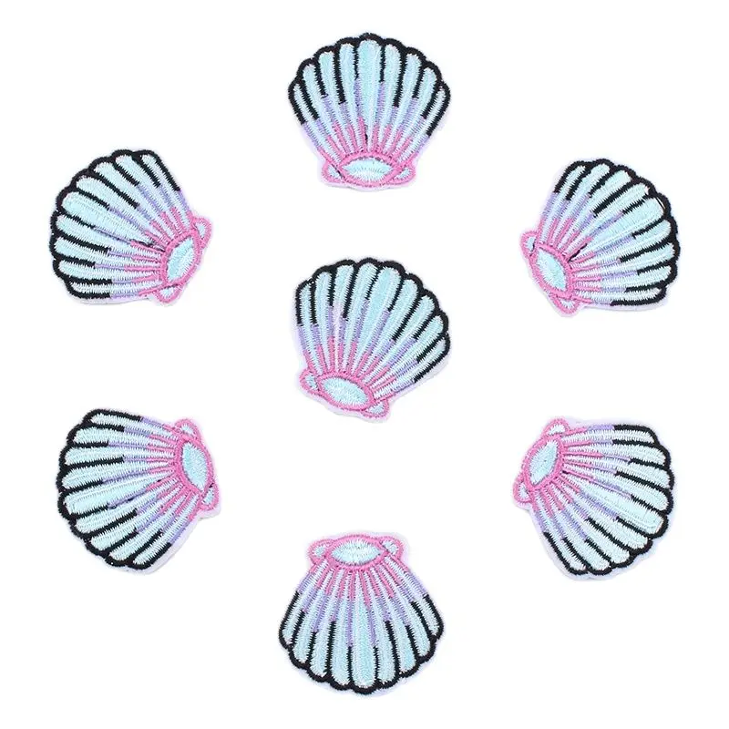 10 Pezzi Toppe Ricamate A Forma Di Stella - Ferro O Cucito - Colori Oro, Argento, Rosso, Blu, Rosa