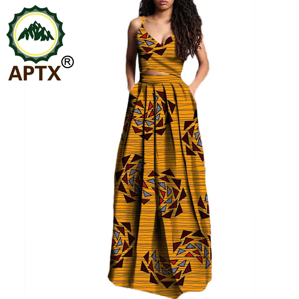 Dashiki African Dresses For Women Elegant Party Long Dress Ladies Clothes 2021 Plus Size Evening Female Ankara Style Pure Cotton