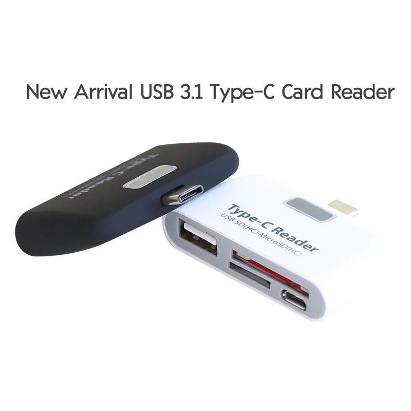 Type C OTG Adapter Android Phoner With Power Supply Charging USB Multifunctional TF SD HUB Card Reader