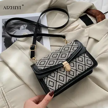 

Fashion Exquisite Shopping Bag Daily Women Leather Handbag Ethnic Style Flap Shoulder Totes Messenger Bag Trunk