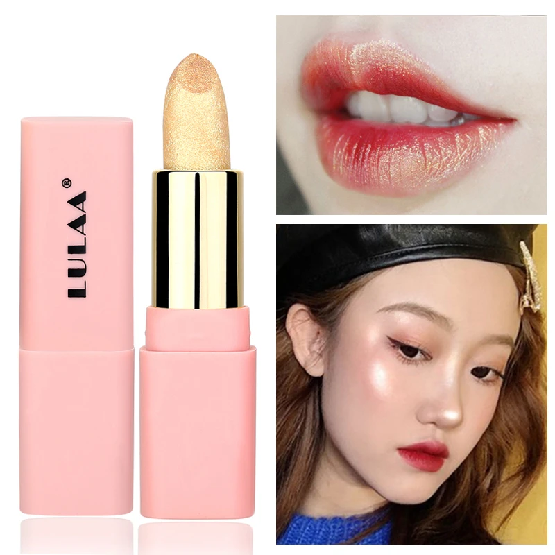 

Glitter Lipstick Colorful Diamond Mermaid Shiny Lipsticks Waterproof Long Lasting Gold Highlighter Lip Stick Makeup Cosmetic