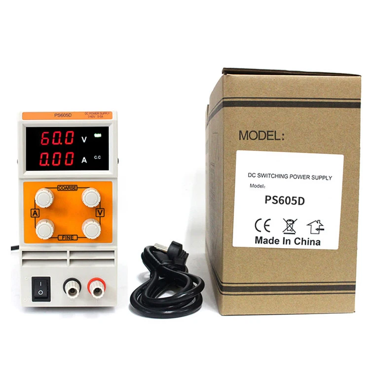 KUAIQU PS605D мини источник питания постоянного тока 110 V/220 V Переключая лабораторный динамометический переменный Регулируемый источник питания постоянного тока 60V 5A удобно