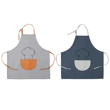 

Apron Kitchen Anti-fouling Oil-proof Tools Household Cooking Apron Dust Cover Durable Adjustable Sleeveless Apron