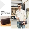 CONTACT'S Men Clutch Bag Large Capacity Genuine Leather Men Wallets Cell Phone Pocket Coded Lock Design Business Long Purse Male ► Photo 2/6