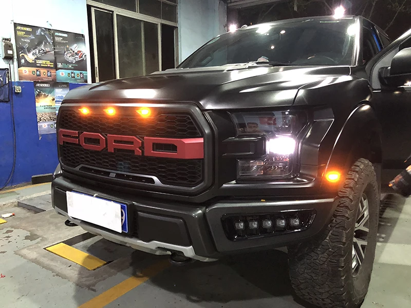 Высококачественные дневные ходовые огни для Ford Ranger Raptor F150 DRL 12V 9-14V поворотные сигнальные огни стоп-сигнал