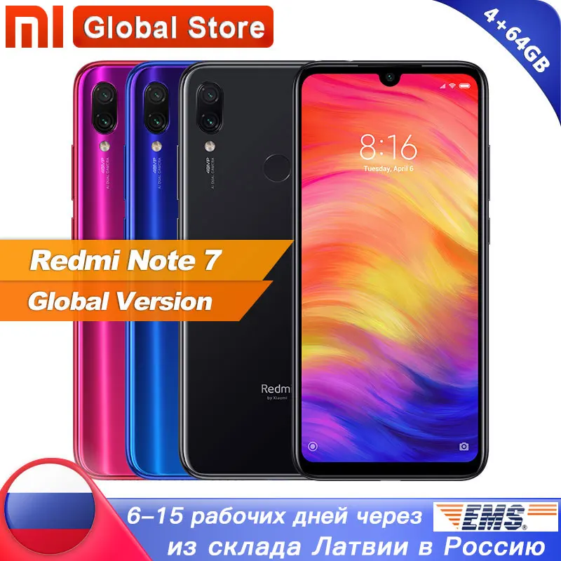 Смартфон Xiaomi Redmi Note 7 4+64 ГБ (глобальная версия)|Смартфоны| |