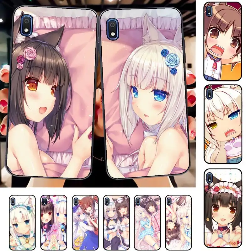 TOPLBPCS Nekopara Chocola Vanilla Cat Girl Phone Case for Samsung A51 01 50 71 21S 70 31 40 30 10 20 S E 11 91 A7 A8 2018 | Мобильные