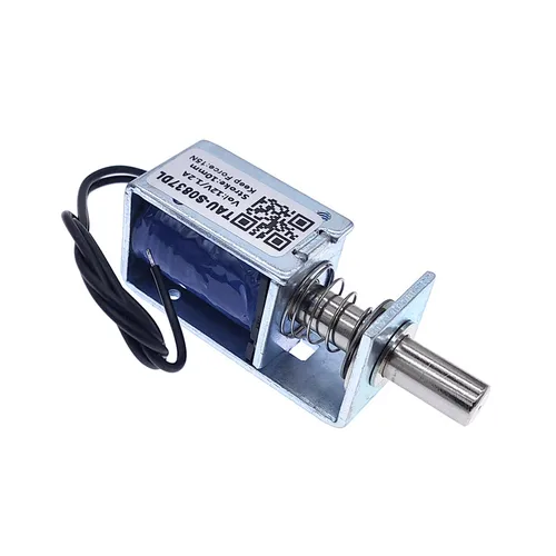 캐비닛 도어락용 전기 잠금 장치, DC 12V 24V 10mm 전자석 TAU-S0837DL-D 스트로크 마그네틱 잠금 장치 2