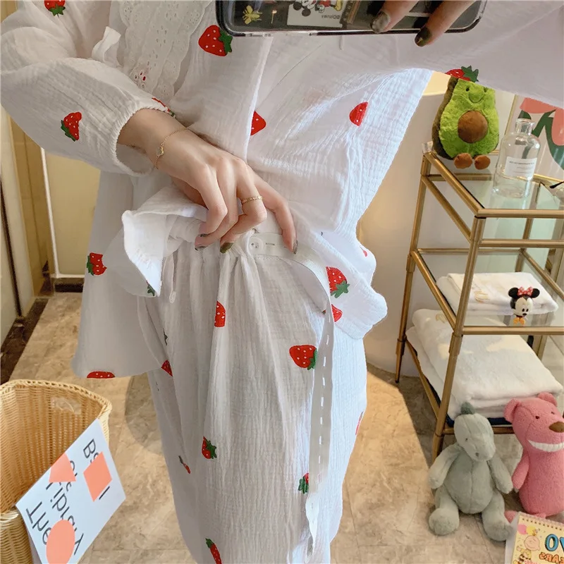 Cotton Maternity Breastfeeding Sleepwear Summer Thin Loose Nursing Pregnant Women Pajamas Suits For Pregnancy Homewear Lounge - Image 5