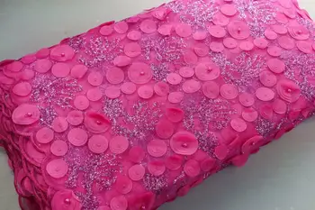 

AFRICAN FRENCH LACE FABRIC HIGH QUALITY LASER LACE WITH BIG BEADS X1835