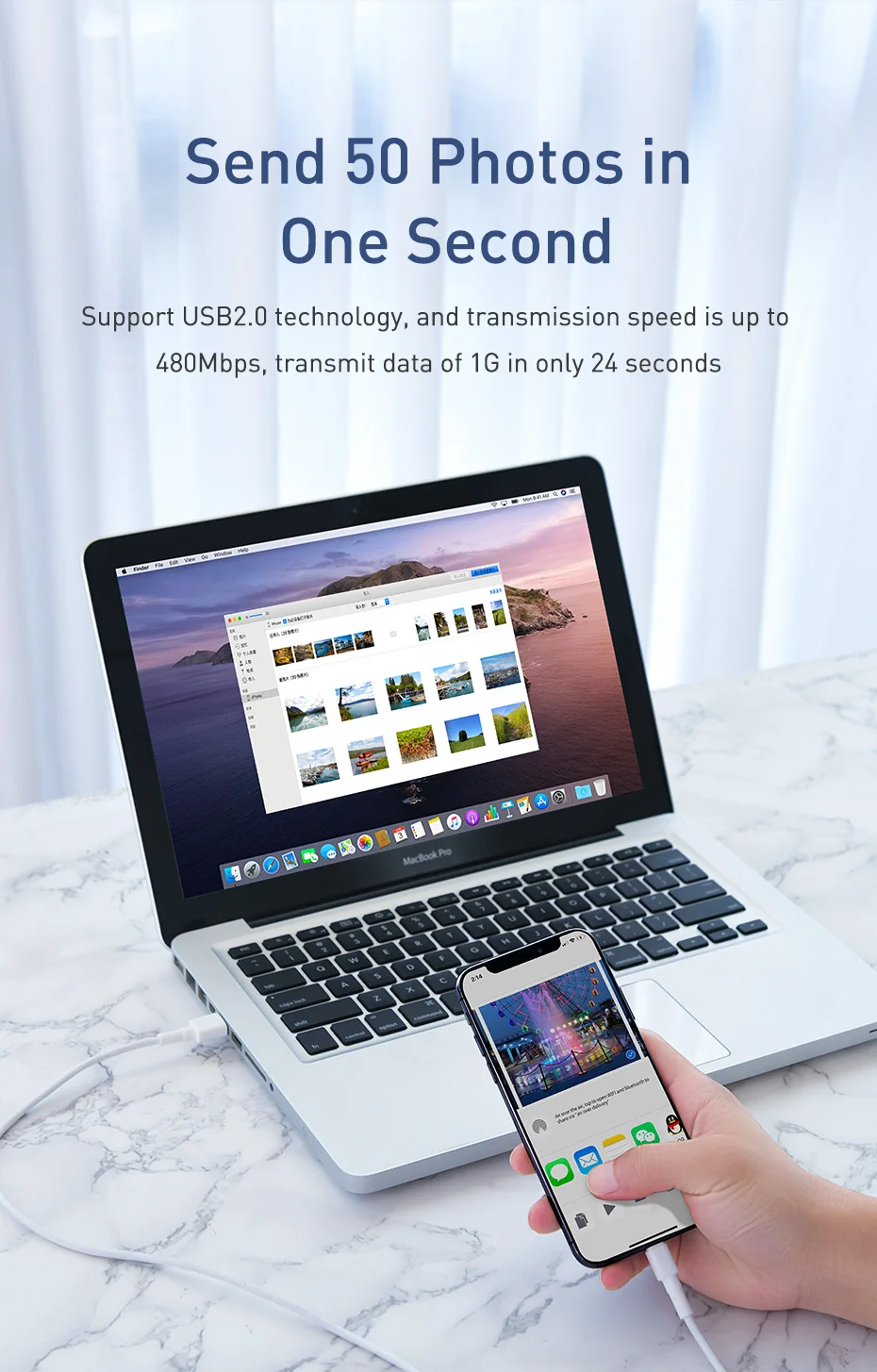 Baseus USB кабель для iPhone XS Max XR X Быстрая зарядка зарядное устройство type C Шнур Micro USB C кабель для Android кабели для мобильных телефонов