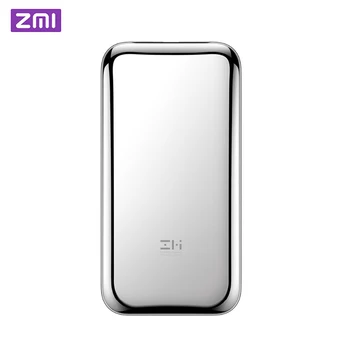 

Original millet ZMI space stainless steel fast charging mobile power 6000 mAh with PU leather case and OTG cable adapter