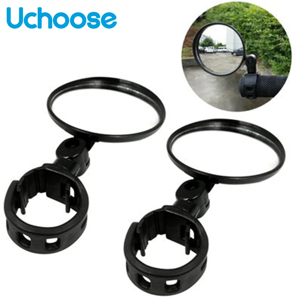 Bicycle Adjustable Rearview Mirrors Wide-angle Convex Mirror Silicone HaR Hs