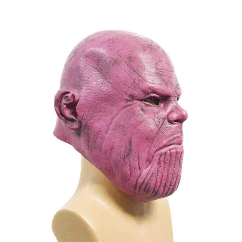 6 стилей Thanos Infinity Gauntlet War косплей маски Мстителей светодиодный свет латексные перчатки Хэллоуин Вечерние Маски танос шлем опора