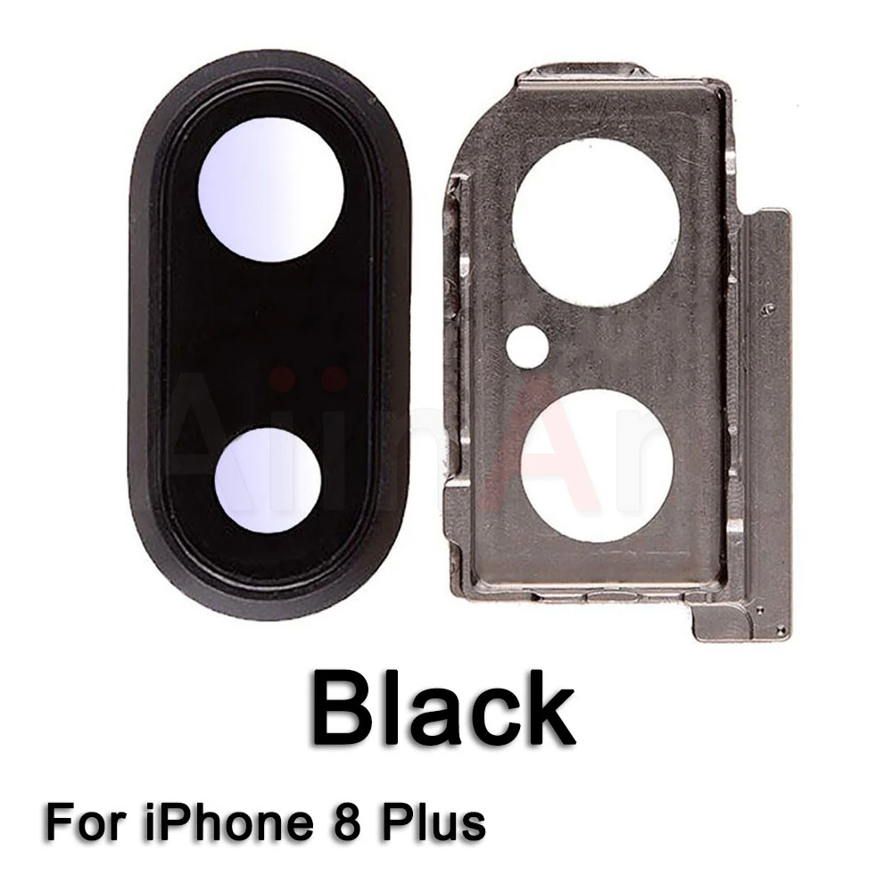 Сапфировое стекло задняя камера Стекло кольцо для iPhone 7 8 плюс объектив камеры кольцо Крышка Замена Ремонт Запчасти - Цвет: i8 Plus Black