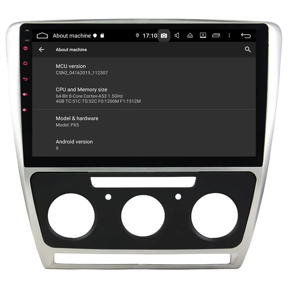 Klyde 10," ips 4G Android 9,0 Восьмиядерный 4 Гб ОЗУ 64 Гб ПЗУ DSP BT автомобильный DVD мультимедийный плеер стерео для Skoda Octavia 2007