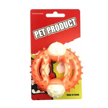 

Bite Resistant Chew Interactive Teeth Cleaning Dog Toy TPR Nylon Milk Flavor Pet Dog Molar Stick zh1