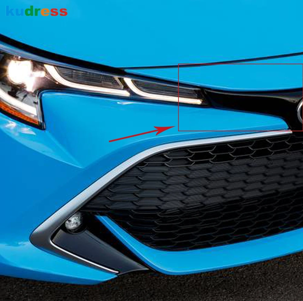 Для хэтчбека Toyota Corolla 2019 2020 хромированная крышка передней решетки радиатора из