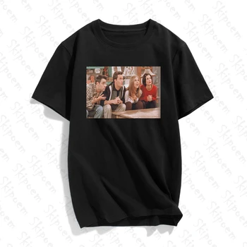 

New Friends Tv Show Art Women Tshirt Aesthetic Vintage Kawaii Korean Style Plus Size Short Sleeve Cotton Top Tees Streetwear