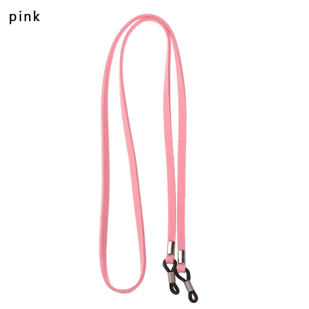 pink 1 шт., Модный дизайн, высокая эластичность, солнцезащитные очки, ремешок, кожаный ремешок, очки, цепочка, шнур, очки для чтения, ремешок, украшение - Цвет: pink