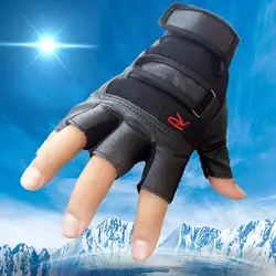 Для мужчин камуфляж тактические Перчатки противоскользящие амортизирующие Перчатки без пальцев Перчатки для занятий спортом на открытом
