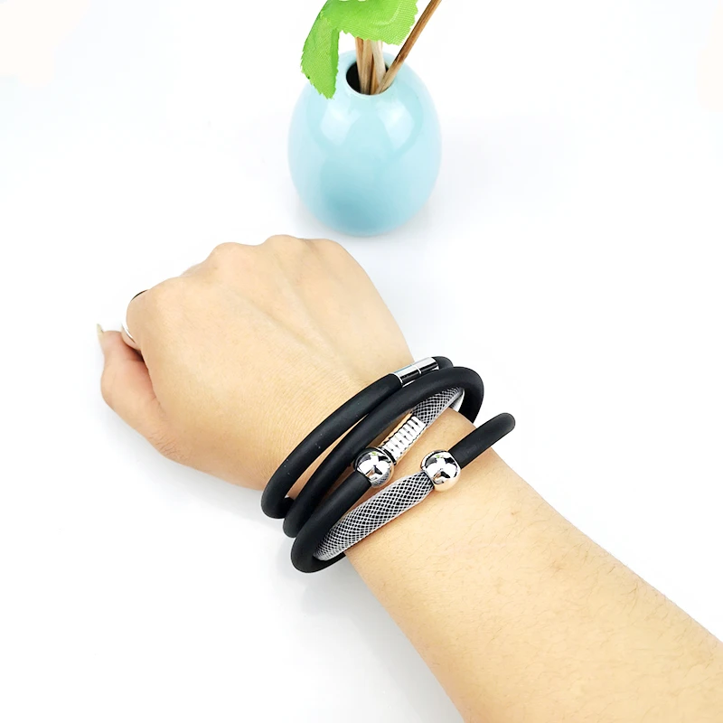 UKEBAY New Rubber Torques Women Short Choker Necklaces Mesh Jewelry Bead Accessories Simple Handmade Necklace Body Jewellery