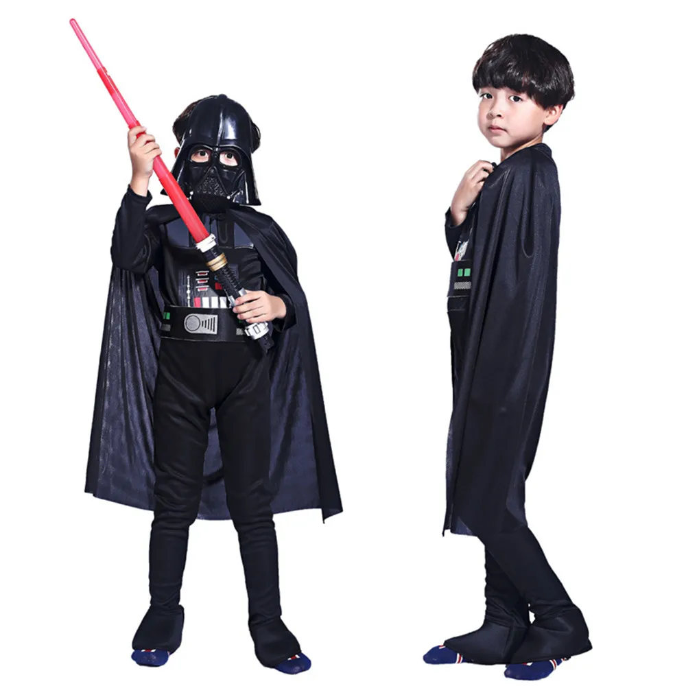 

Star Wars: The Rise of Skywalker Storm Trooper Darth Vader(Anakin Skywalker) Children Cosplay Party Costume Clothing Cape Mask
