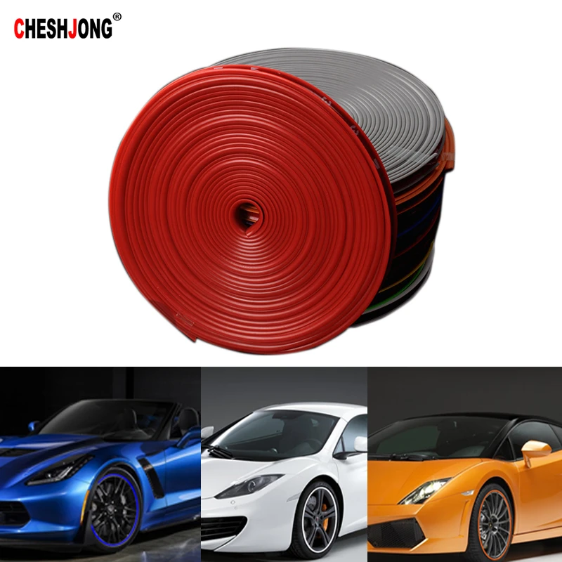 

Hot Sale 8M/Roll Car Wheel Protection Wheel Sticker Decorative Strip Rim Tire Protection Car Shape Modification Auto Accessories