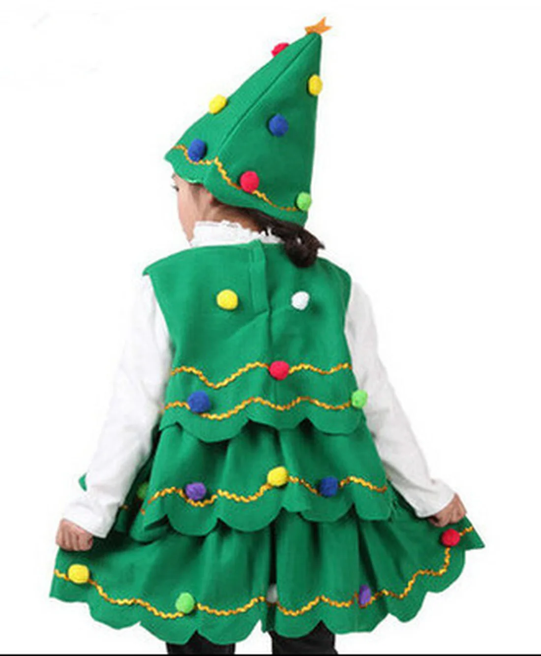 Merry рождественское платье для детей Рождественский костюм для маленьких девочек Санта Клаус снеговик дерево производительность Костюмы комплект с платьем принцессы