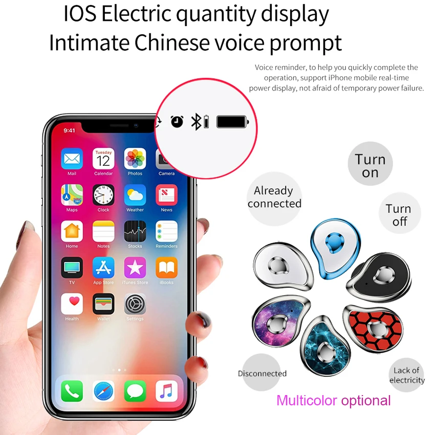QCR SE6 TWS V5.0 спортивные Bluetooth наушники 6D стерео беспроводные наушники IPX5 водонепроницаемые наушники 650 мАч для всех телефонов