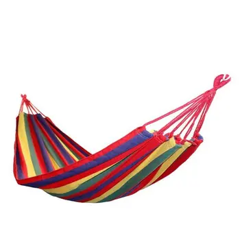 

Portable Cotton Rope Outdoor Hammock Duyan Strong Enough Easy to Carry 120Kg Easy Fixing For Outdoor Sports