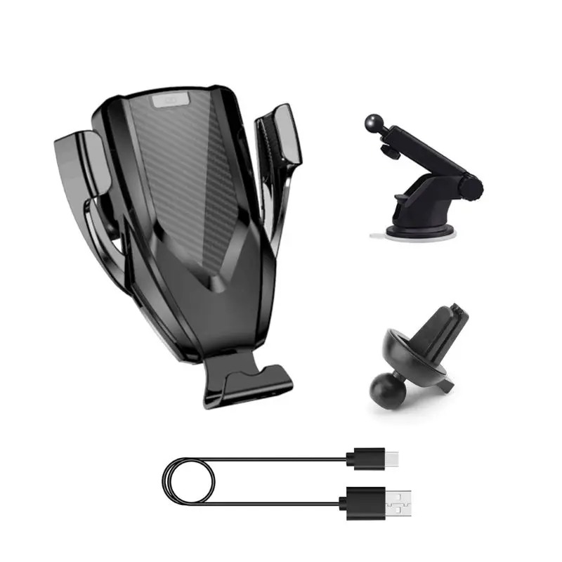 

Optical Automatic Clamping 10W Qi Wireless Car Charger Air Vent+Suction Phone Holder Charging Mount Bracket For iphone Samsung H