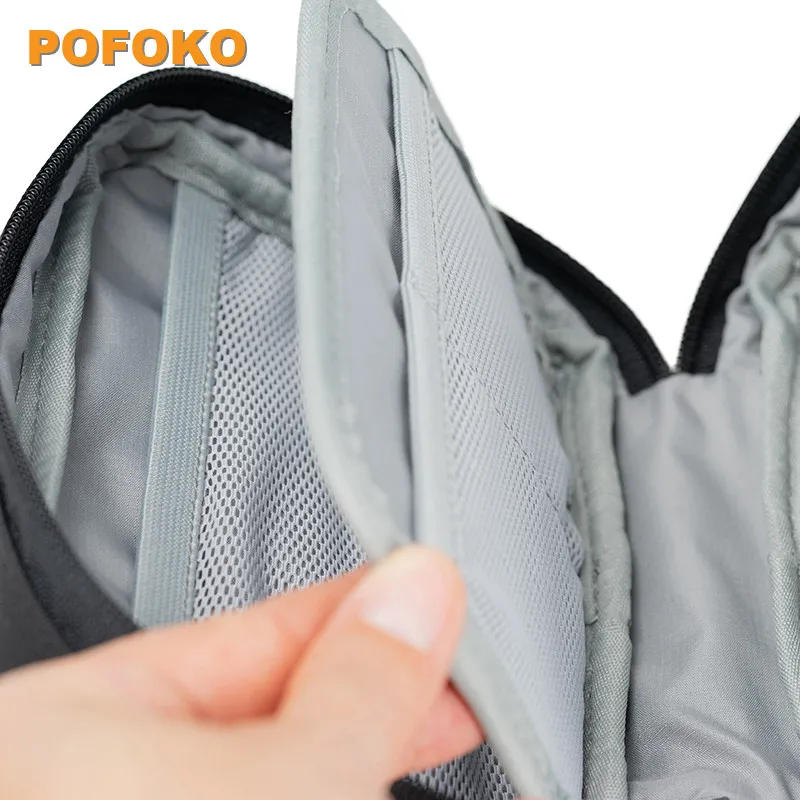 Pofoko Digital Storage Bag Travel Organizer Case for Accessories Charger Power Bank Cable USB Headphones Portable Bag PF02