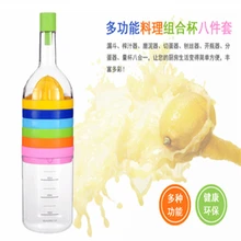 8 в 1 набор кухонных инструментов, соковыжималка, ручная соковыжималка, бутылка для сока, многофункциональная терка, измельчитель яиц, кухонный гаджет