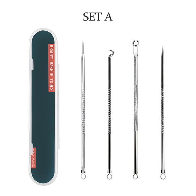 Blackhead Acne Remover Comedone Black Spot Blemish Pimple Removal Needle Facial Care Skin Cleansing Pore Cleanser Beauty