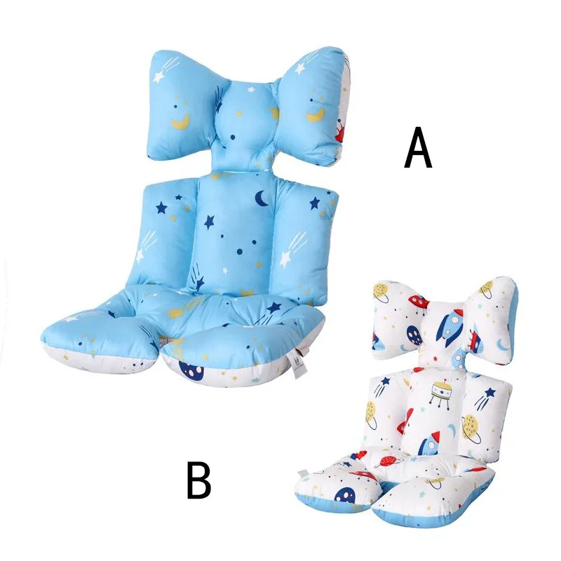

Cotton Liner Stroller Seat Mat Breathable Cushion Infant Car Seat Baby Stroller Seat Cover High Chair Pushchair Head Support Pad