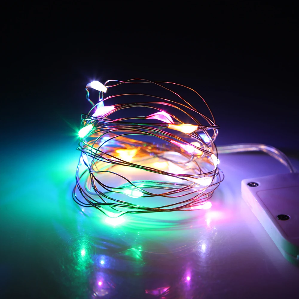 20LED медная проволока светящиеся огни водонепроницаемые мини светодиодные
