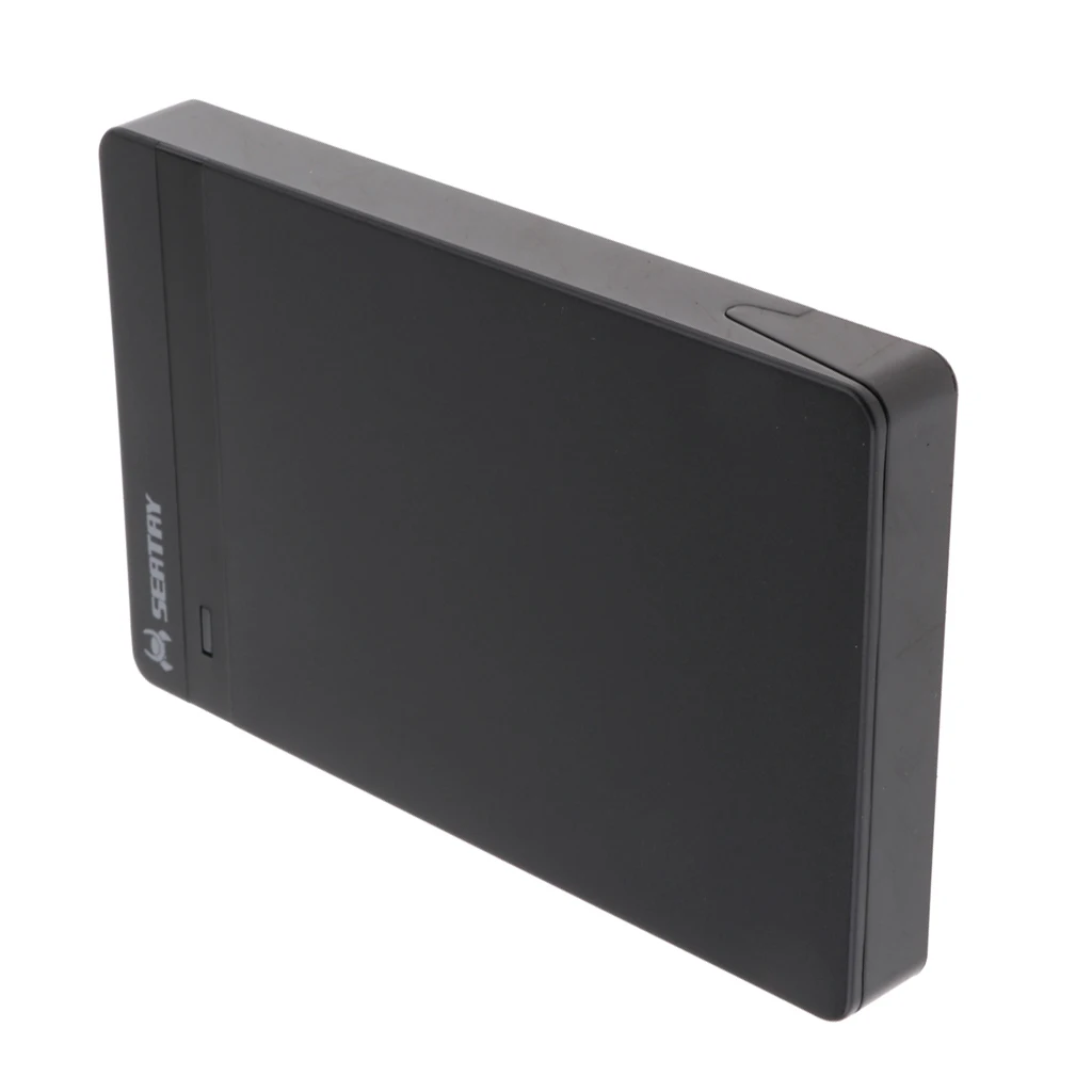 

2.5inch SATA to USB 3.0 External Hard Drive Enclosure Cover Box for SSD, Plug and Play, Black